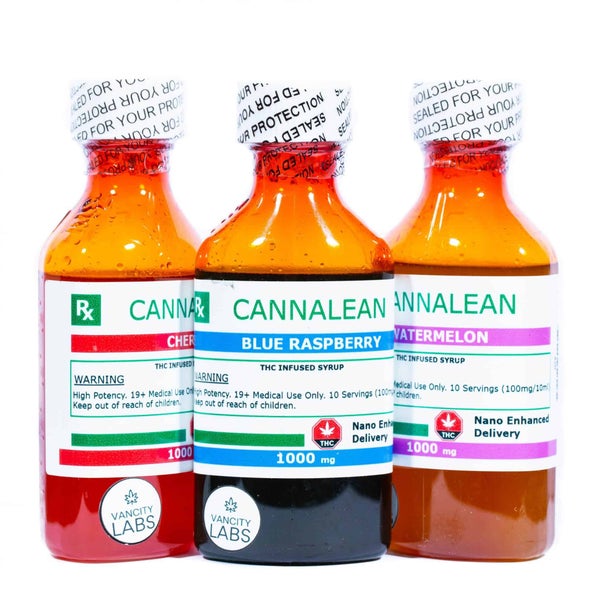 Vancity labs cannalean thc infused syrup 1000mg