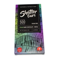 Euphoria Extractions - Shatter Bars - Vegan Chocolate Sugar Free - Indica 500mg
