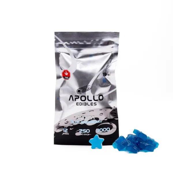 Apollo - Shooting Star Gummies (3000mg) - Blue Raspberry (Indica)