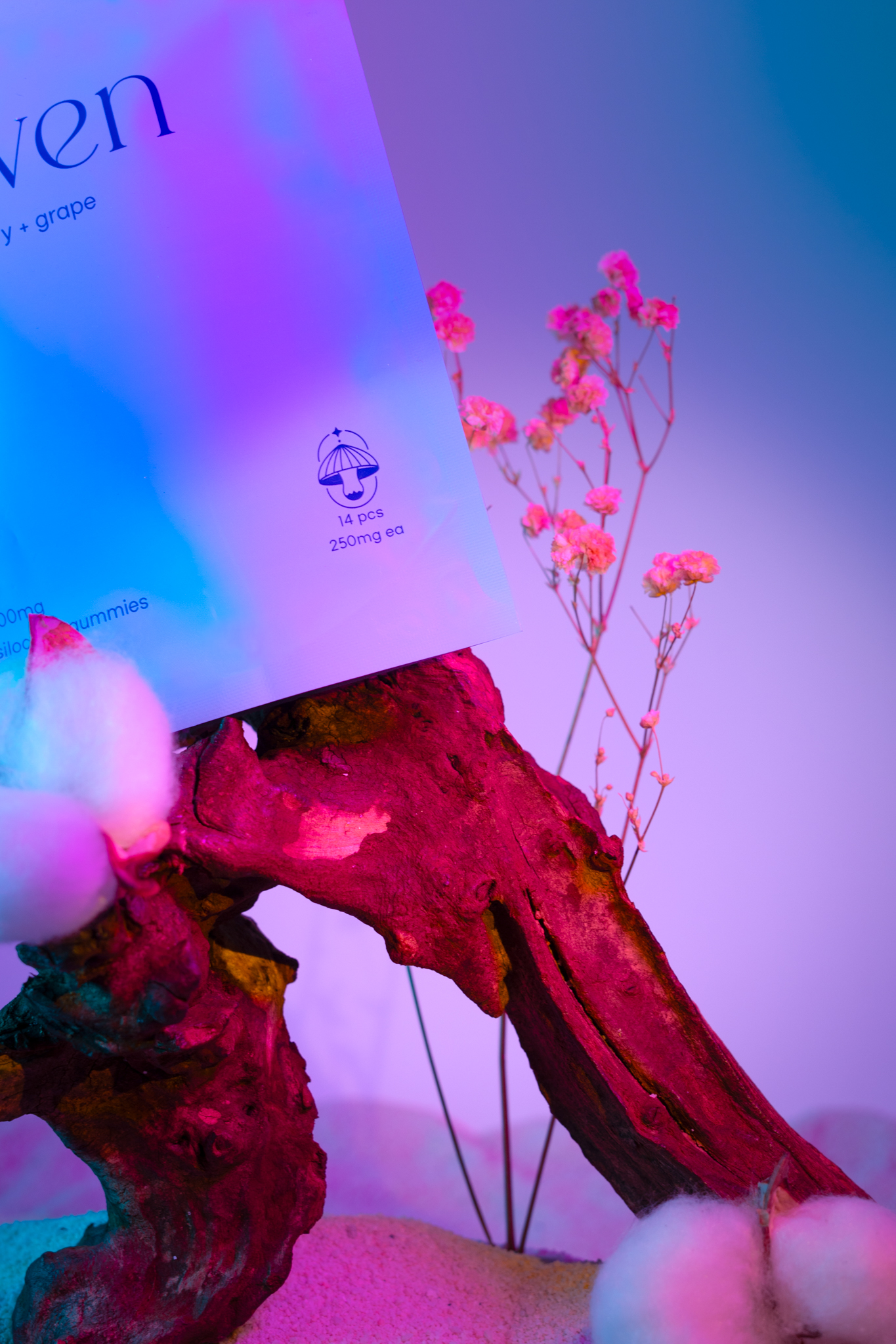 Haven - Psilocybin Gummies - Blue Raspberry & Grape (3500mg) - Image 5