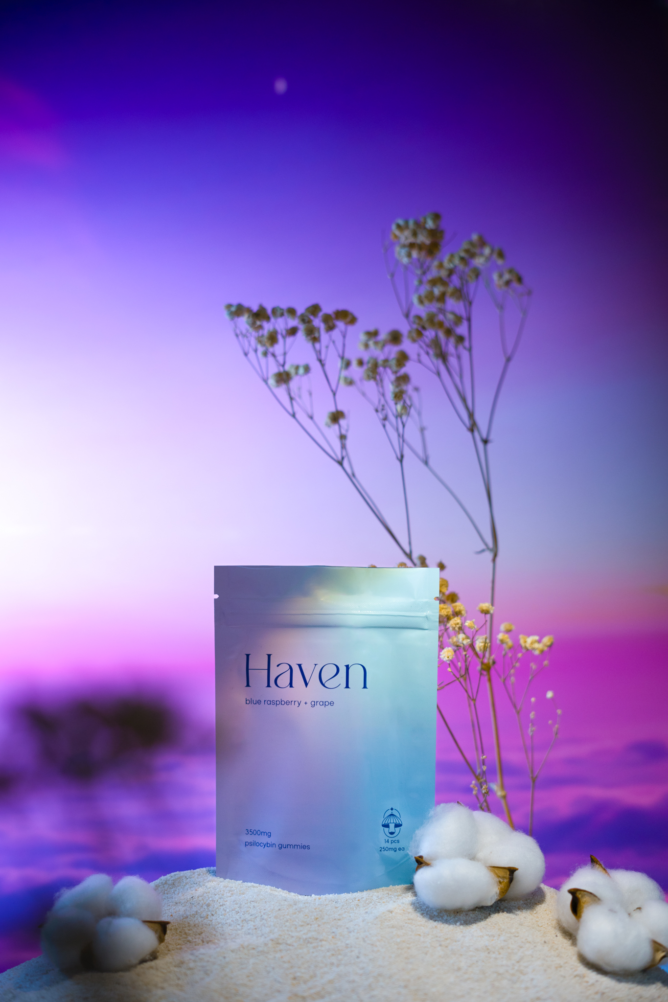 Haven - Psilocybin Gummies - Blue Raspberry & Grape (3500mg) - Image 7