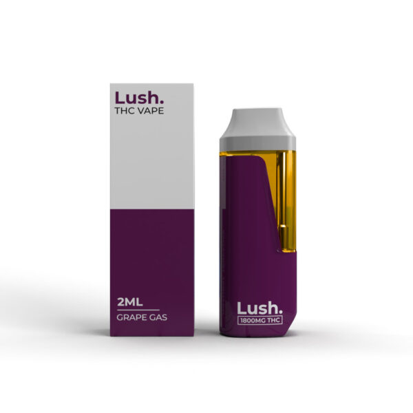 Lush - Discreet THC Disposable Vape (2 Grams) - Grape Gas (Indica)
