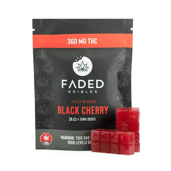 Faded Jelly Blocks - Black Cherry (360mg)