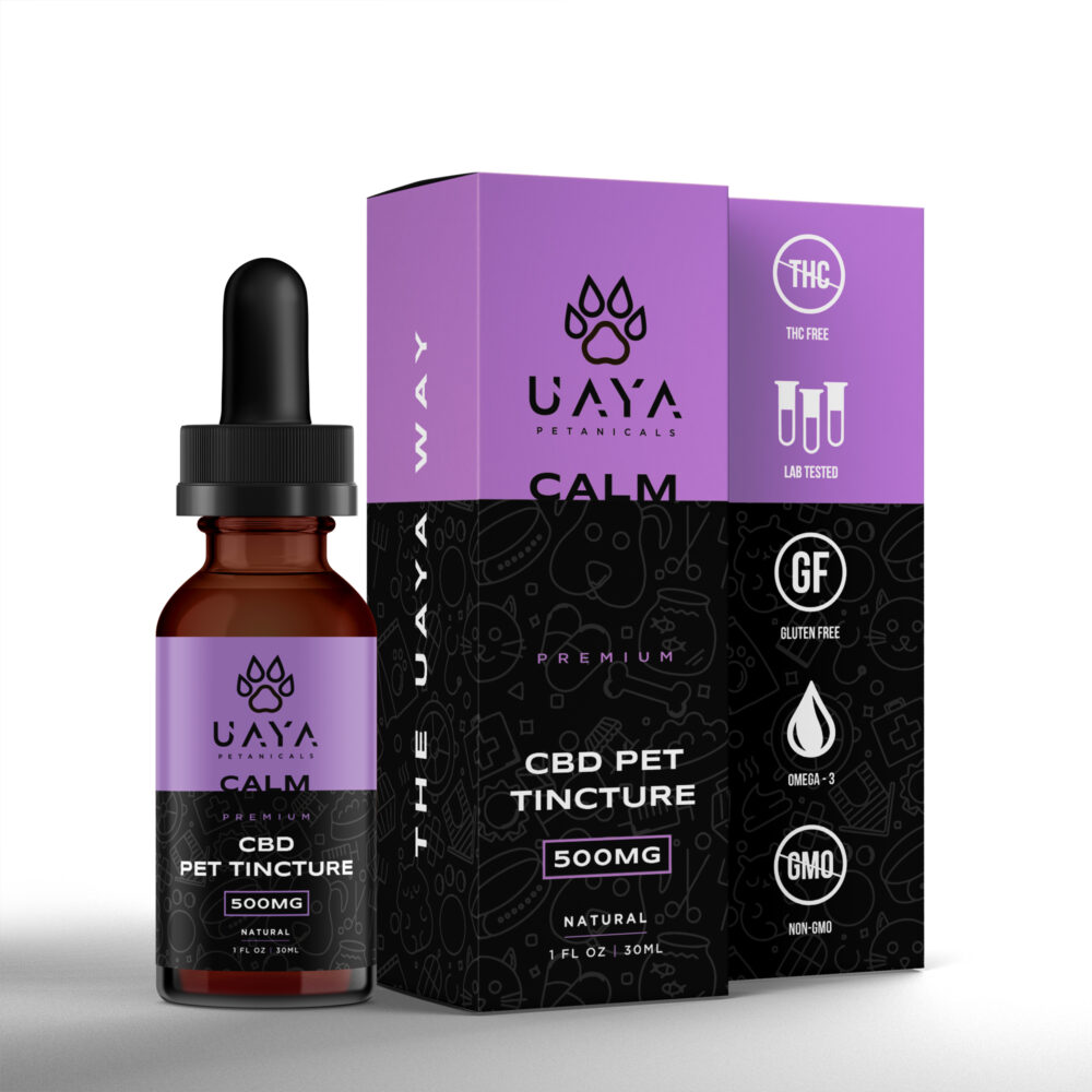 UAYA Tinctures 500mg - CBD Pet - Calm