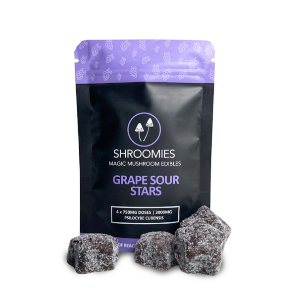 Shroomies Gummies - Grape Sour Stars (3000mg)