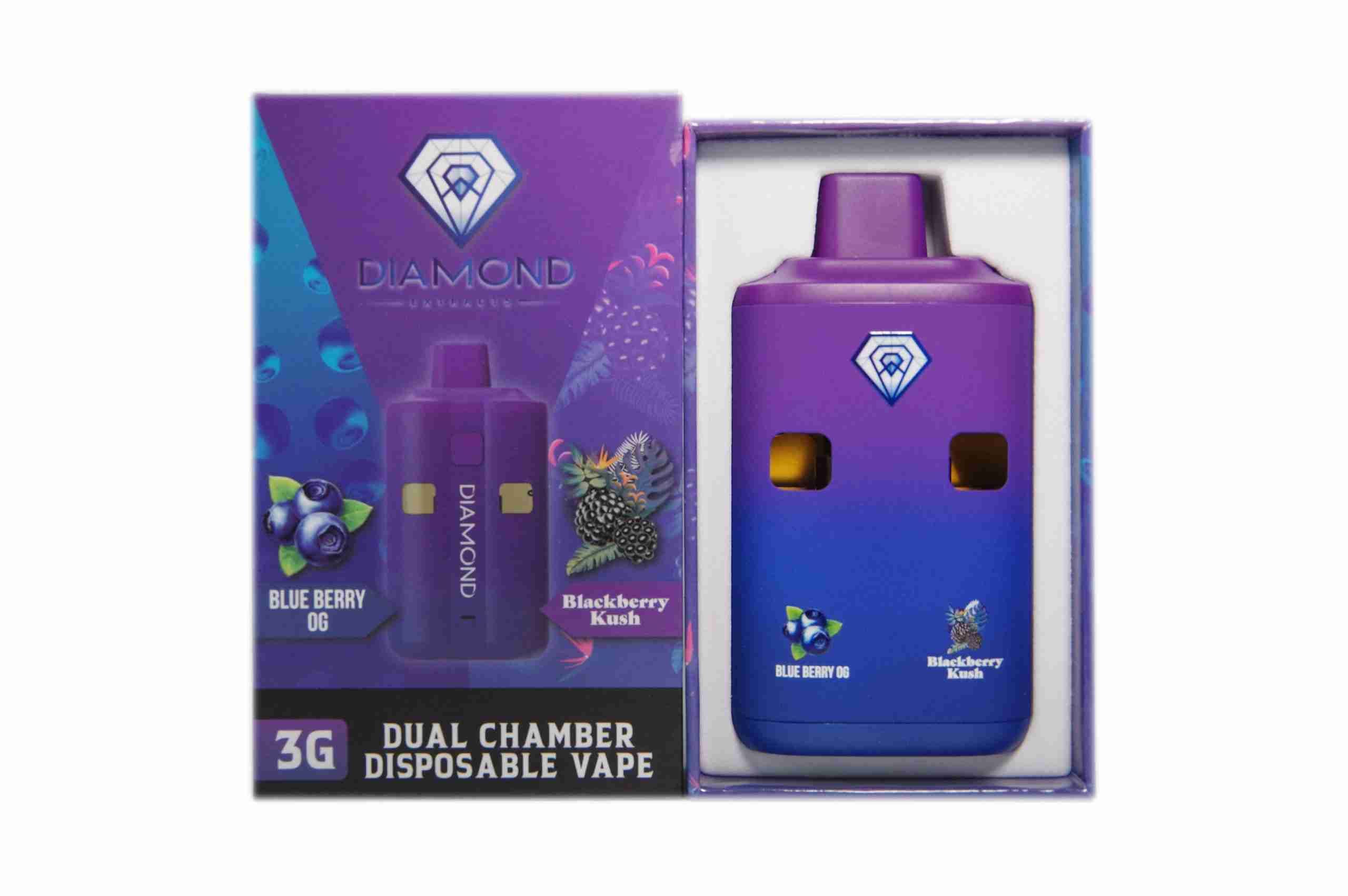 Diamond Dual Vapes 6g - Blueberry OG x Blackberry Kush