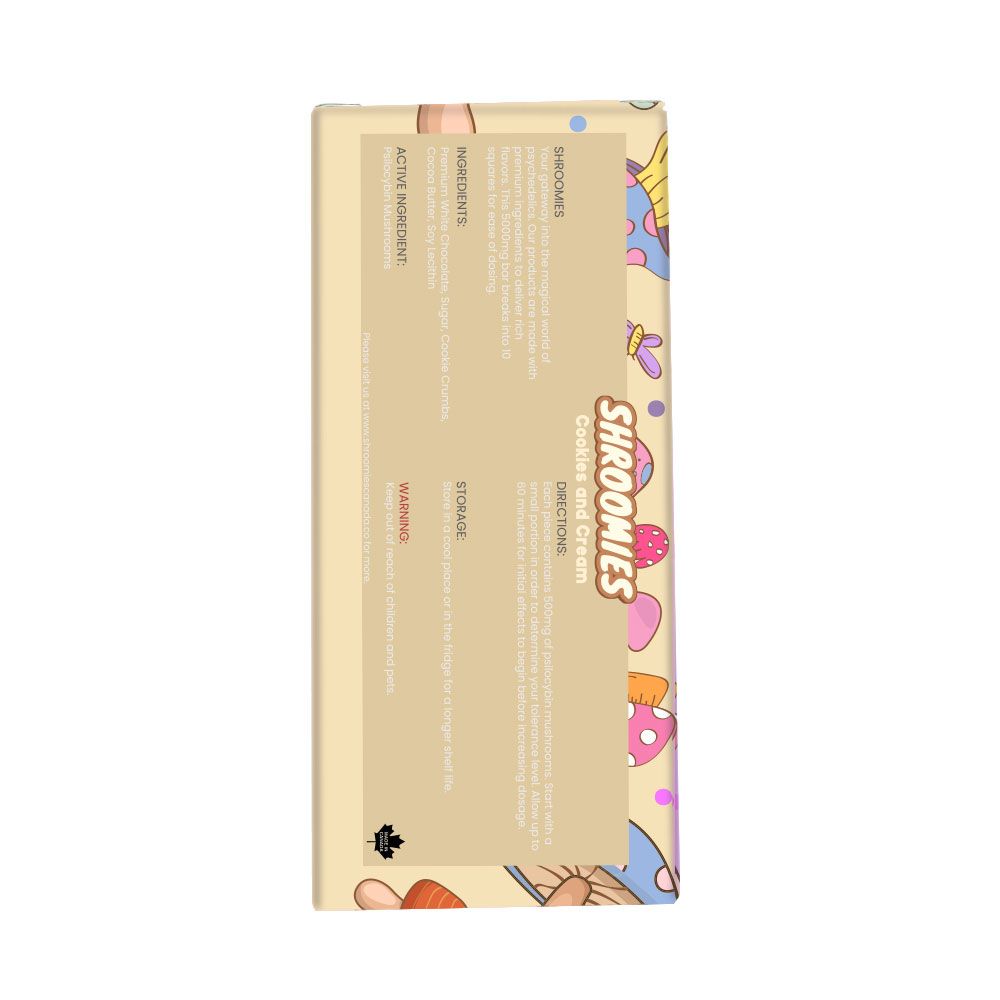 Shroomies Chocolates - Cookies & Cream (5000mg) - Image 3