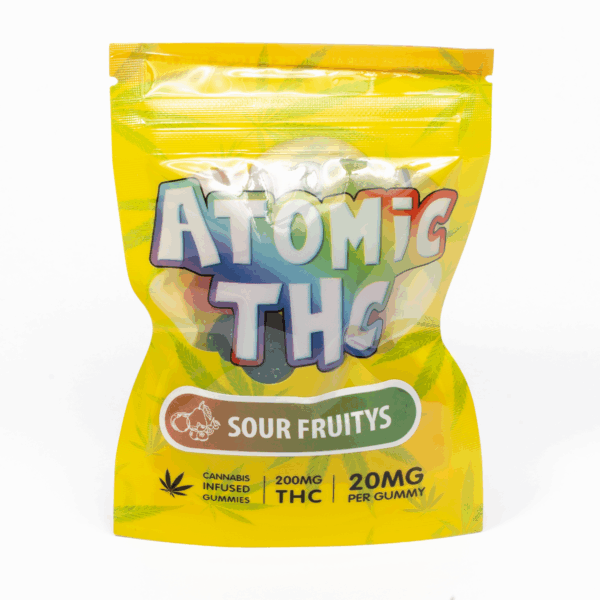 Atomic THC Gummies (200mg) - Sour Fruity's