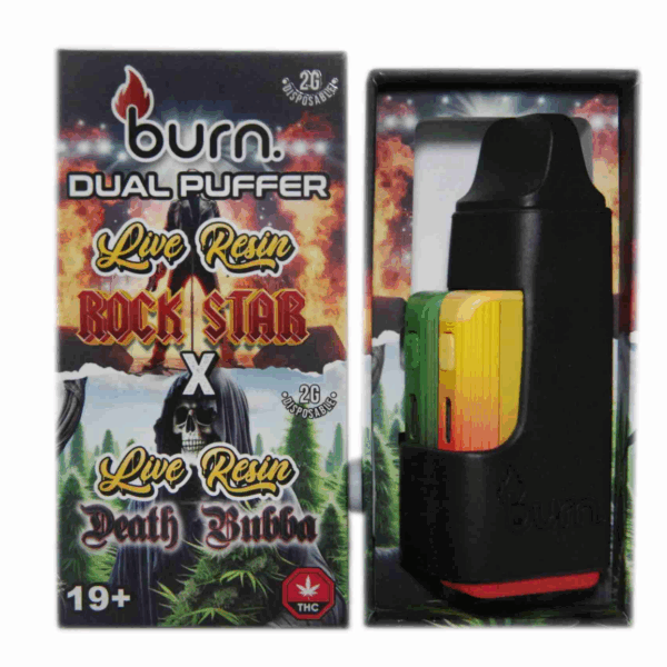 Burn Dual Live Resin Vape (4g) - Rockstar x Death Bubba