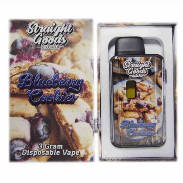 Straight Goods 3g Vape - Blueberry Cookies (Indica)