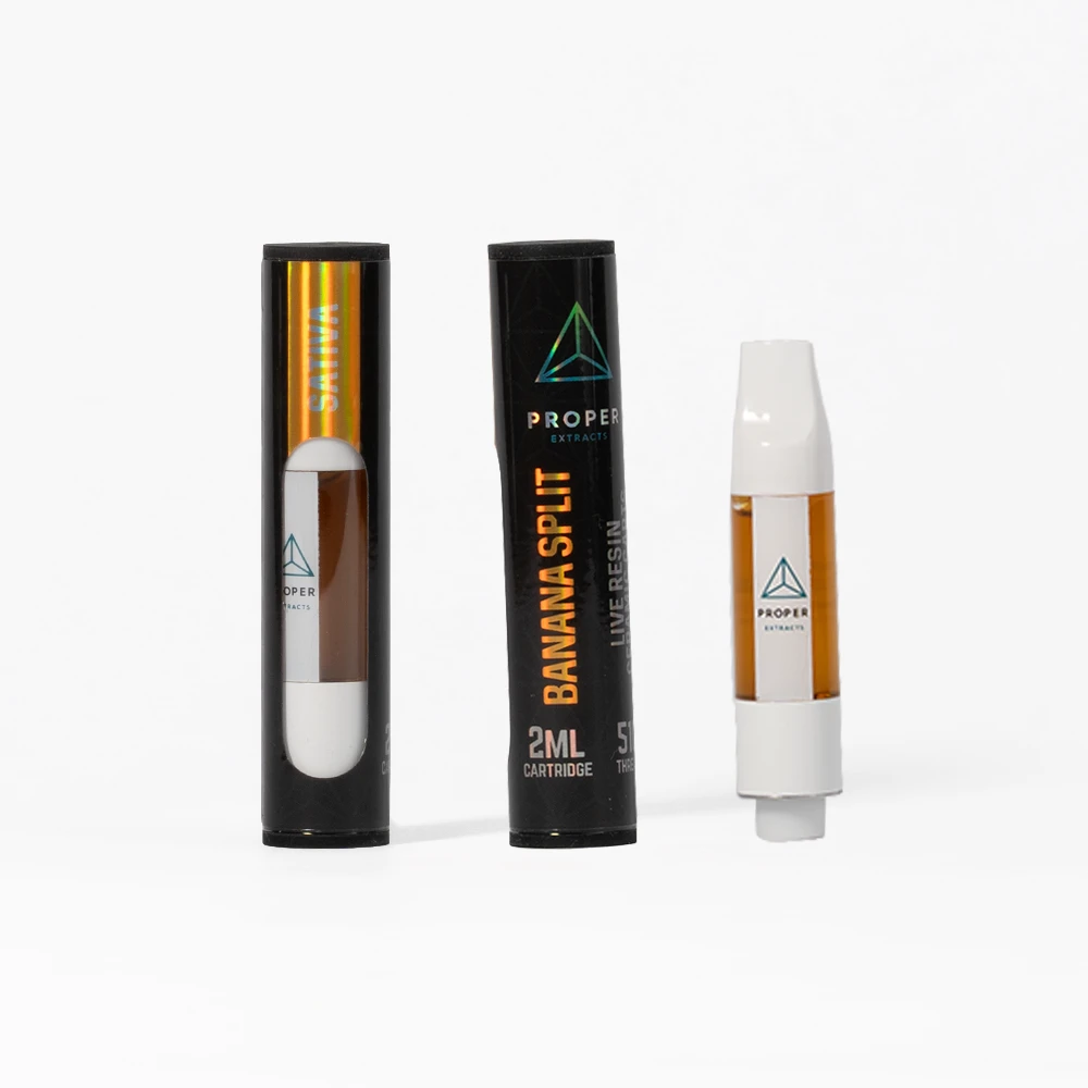 Proper Extracts - Live Resin Carts 2ml - Banana Split