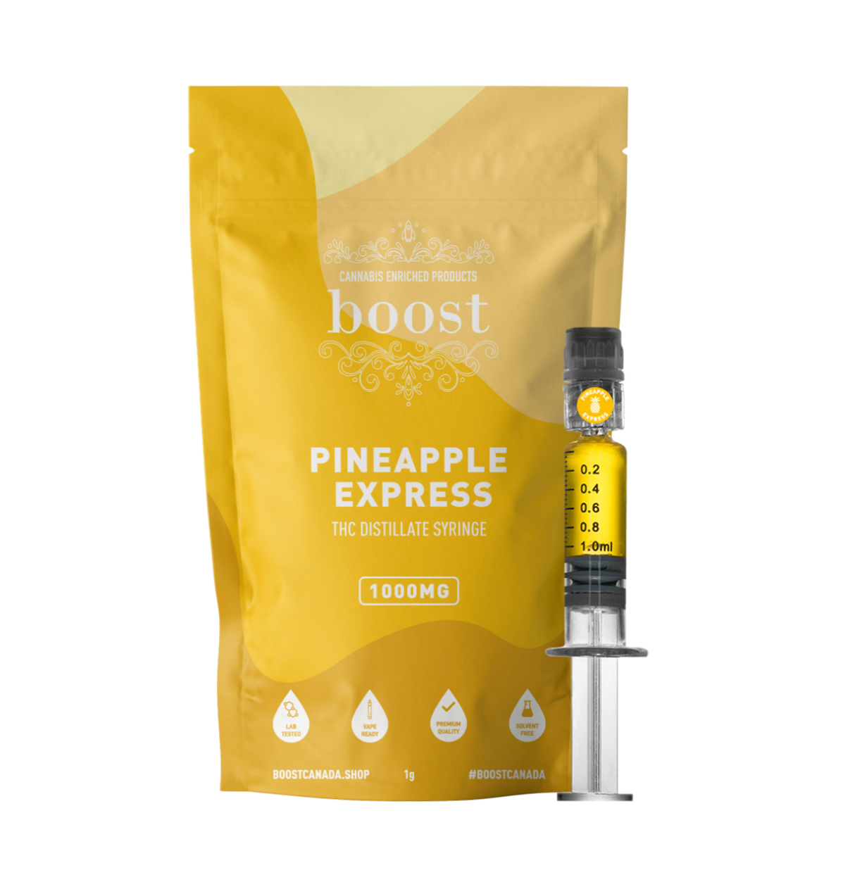 Boost THC Distillate Syringes - Pineapple Express