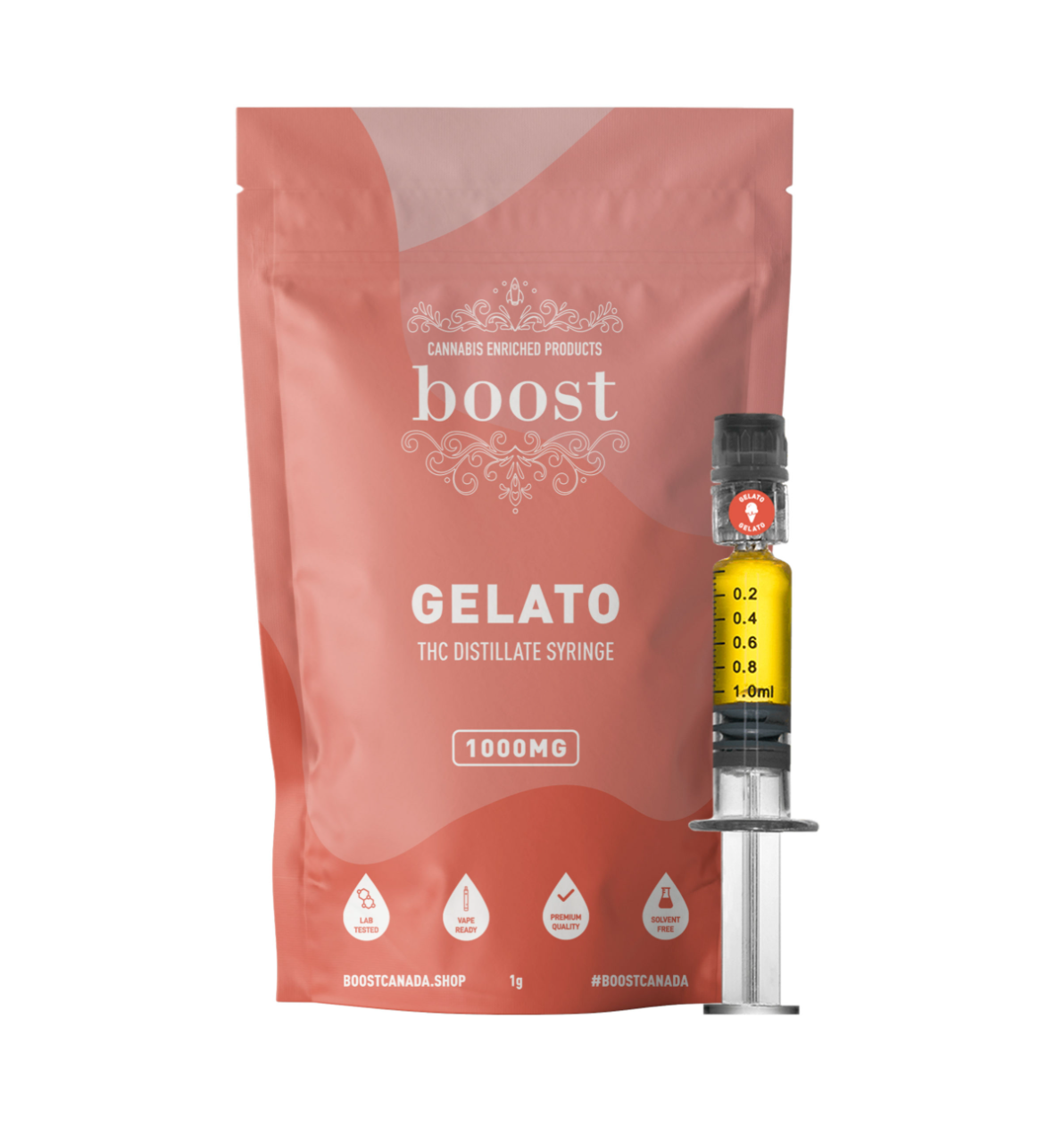 Boost THC Distillate Syringes - Gelato