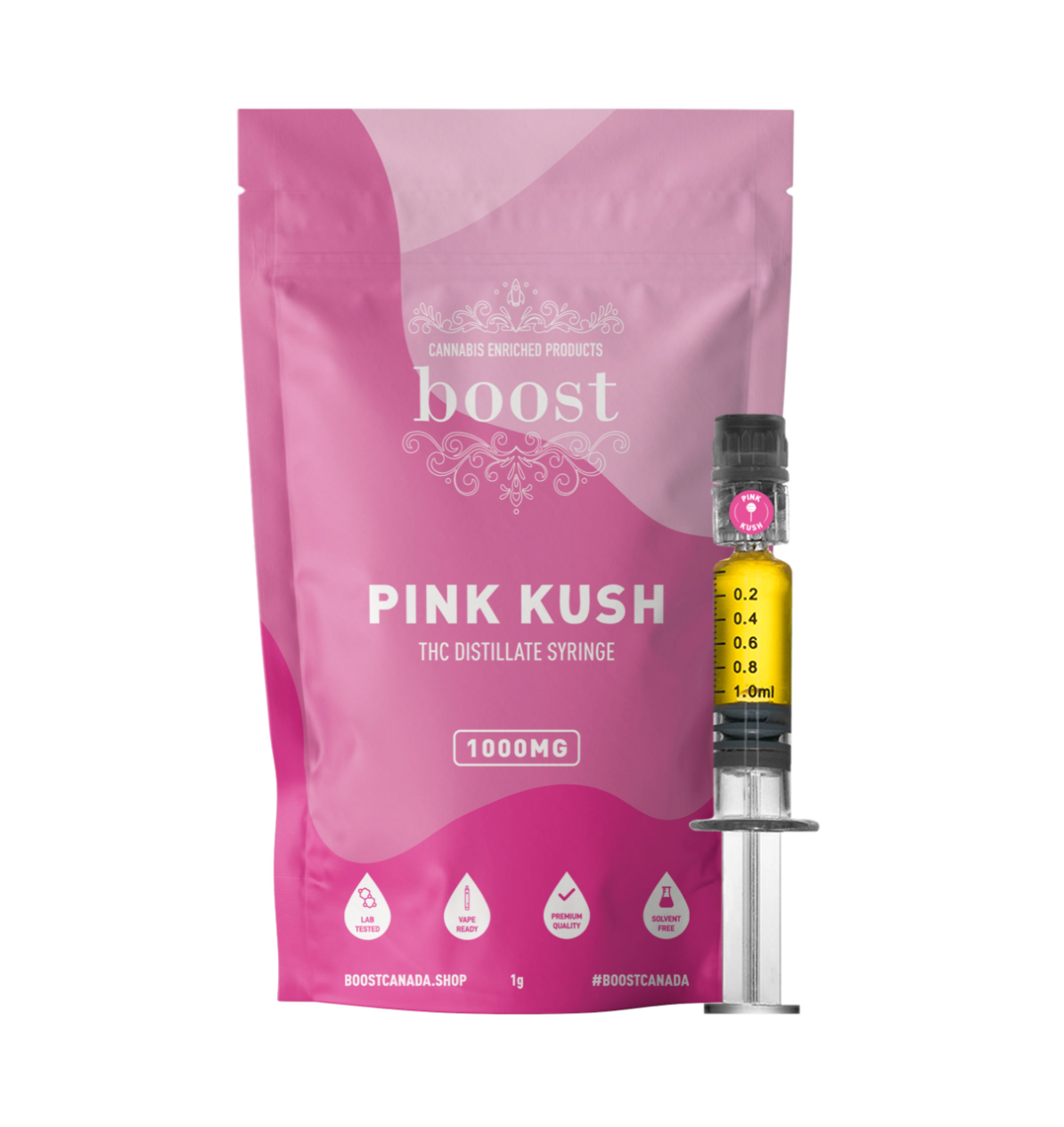 Boost THC Distillate Syringes - Pink Kush