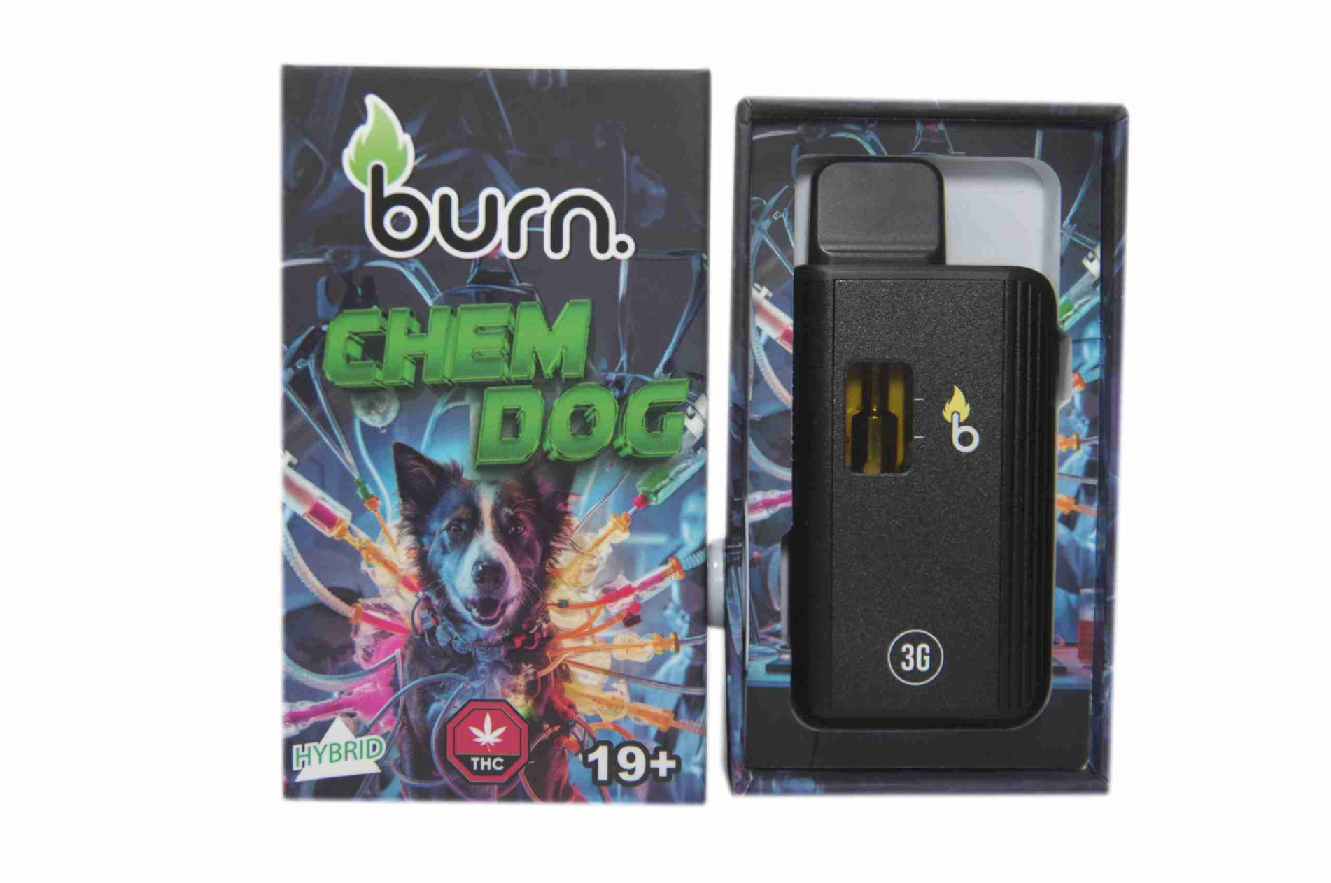 Burn Disposable Vape (3g) - Chem Dog (Hybrid)