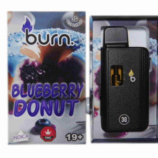 Burn Disposable Vape (3g) - Blueberry Donut (Indica)