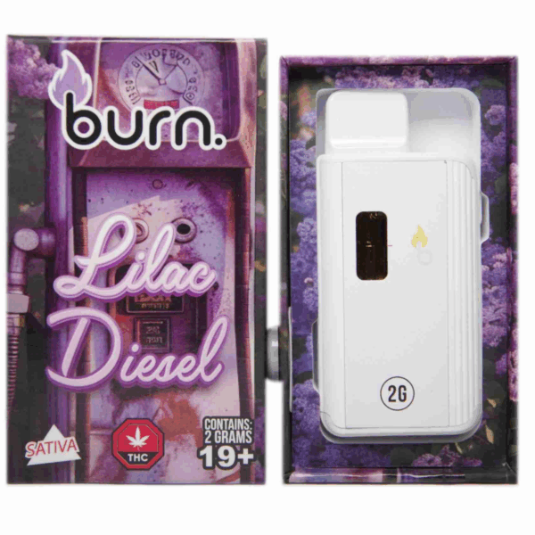 Burn Disposable Vape (2g) - Lilac Diesel (Sativa)