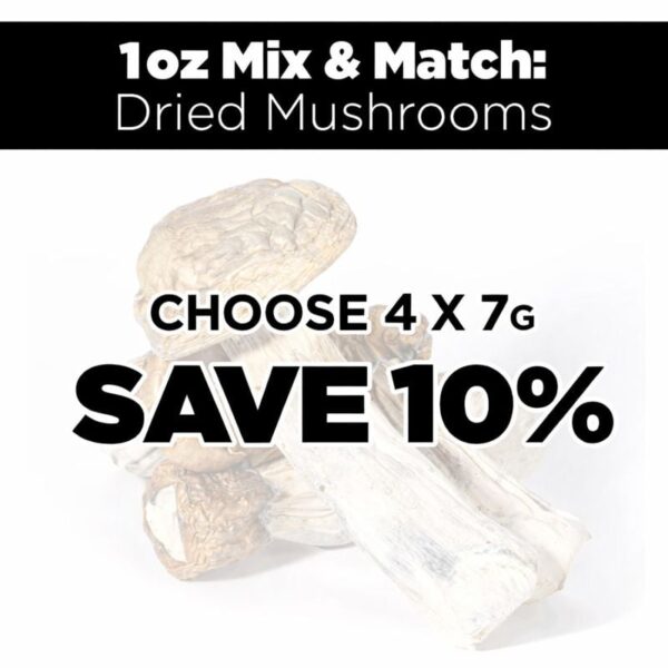 1Oz Mix and Match Dried Mushrooms