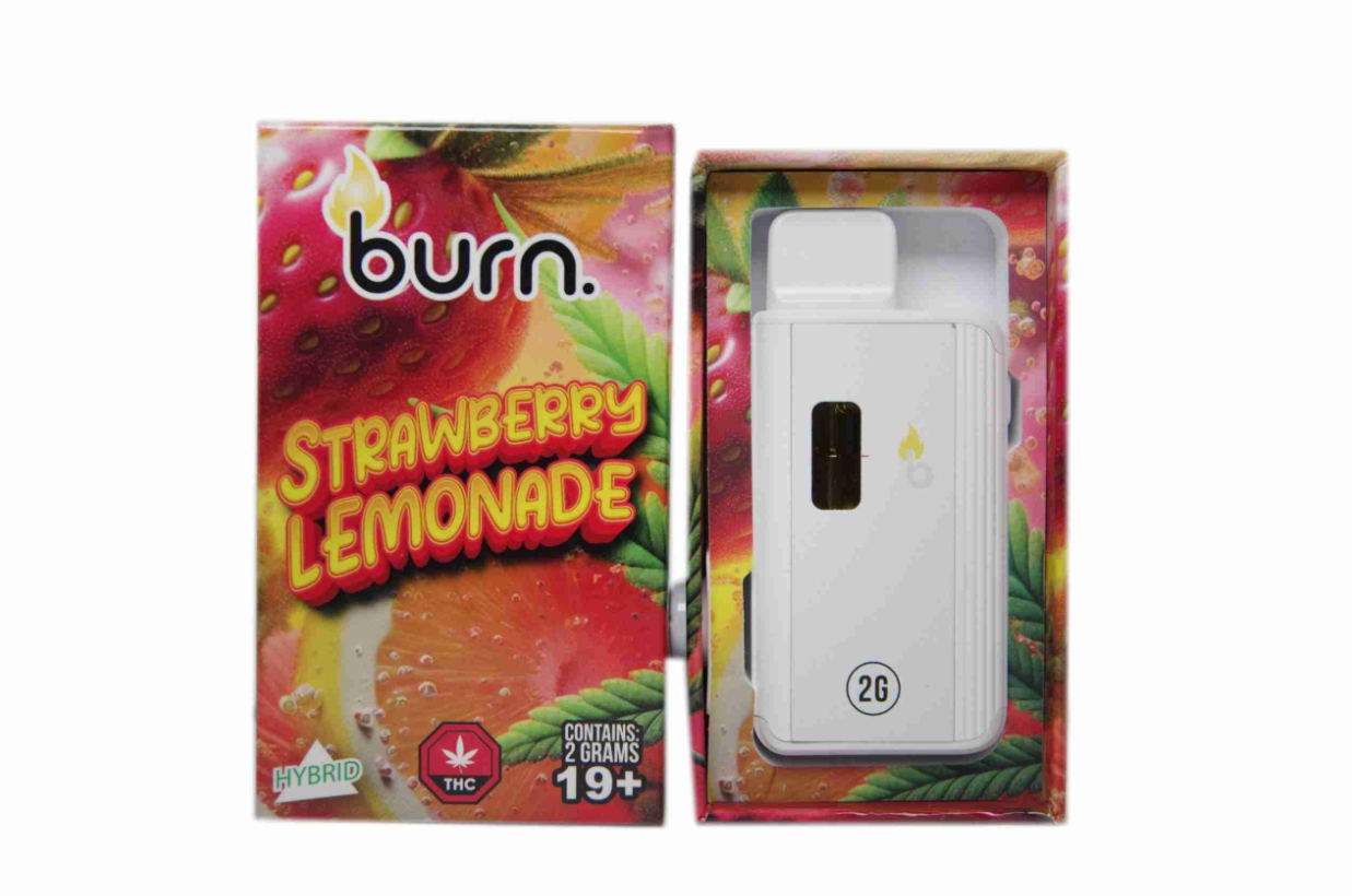 Burn Disposable Vape (2g) - Strawberry Lemonade (Hybrid)